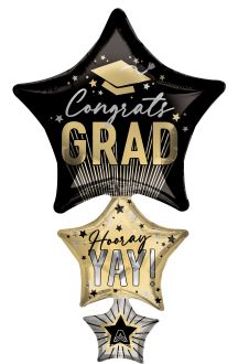 Supershape Stripes On Stripes Grad Stars Balloon