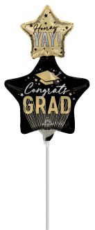 Minishape Stripes On Stripes Grad Stars Balloon