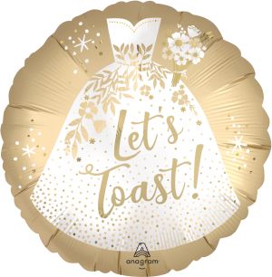 Standard Satin Let's Toast Balloon