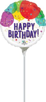 04" Happy Birthday Balloons and Confetti