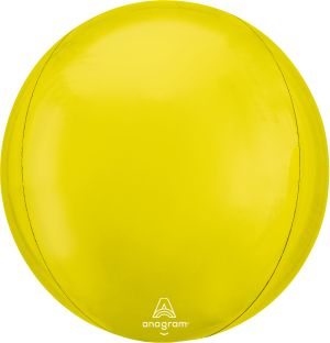 Orbz 16" Vibrant Yellow Balloon