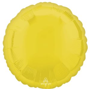18" Vibrant Yellow Circle Balloon