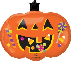 SuperShape Trick or Treat Pumpkin Balloon