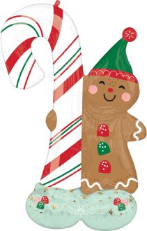 AirLoonz Merry Christmints Gingerbread Man Balloon