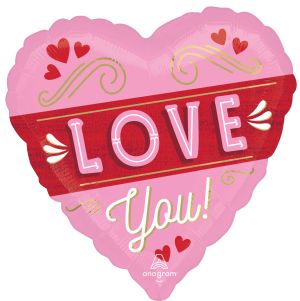 Jumbo Retro Love Balloon
