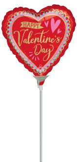 09" Happy Valentines Day Artistic Affection Balloon