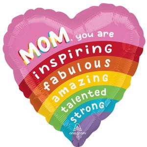 Standard Brilliant Rainbow Mom Balloon
