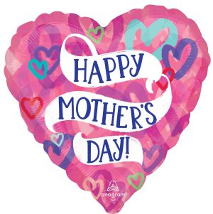 Jumbo Mother's Day Layered Hearts Balloon