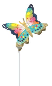Mini Shape Satin Vibrant Flutters Butterfly Balloon