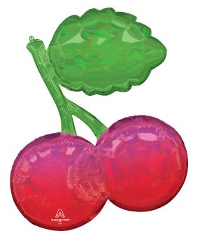 SuperShape Fruity Mix Iridescent Cherries Balloon
