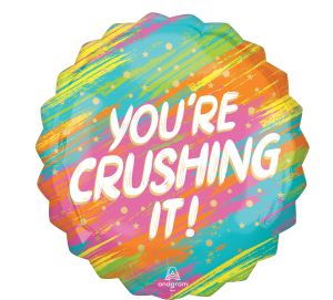 SuperShape You're Crushing It! Balloon