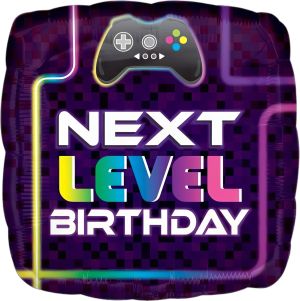 Standard Level Up Girl Birthday Balloon