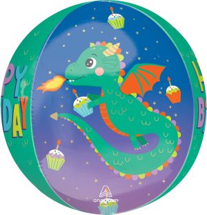 Orbz Cute Dragon Birthday Balloon