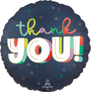 Standard Satin Bold Thank You Balloon