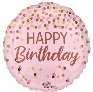 Standard Pretty Pink Happy Birthday Balloon