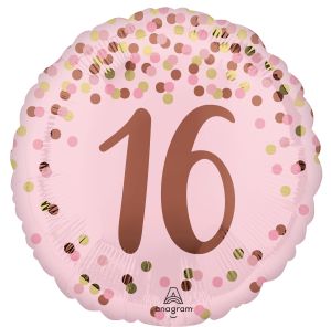 Standard Pretty Pink 16th Birthday Balloon