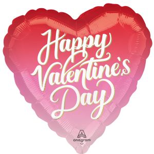 Standard Happy Valentines Day Dreamy Heart Hues Balloon