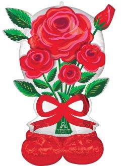 AirLoonz Satin Rose Radiance Balloon