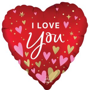 Standard Satin I Love You Heartfelt Elegance Balloon
