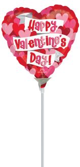 09" Playful Valentine Hearts Balloon