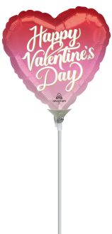 09" Happy Valentines Day Dreamy Heart Hues Balloon