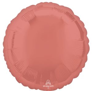 18" Circle Coral Balloon