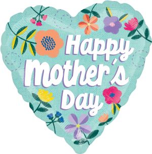Standard Happy Mothers Day Threaded Love Balloon