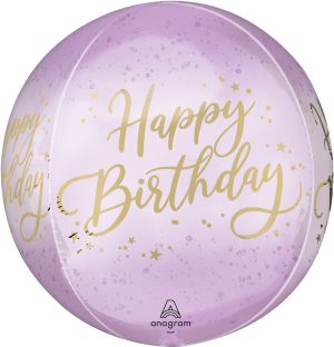 Orbz Lavender Luxe Birthday Balloon