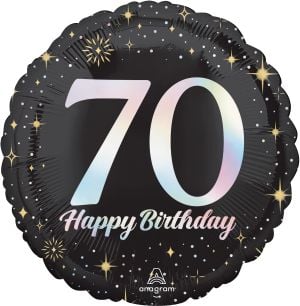 Standard Sparkling Birthday 70 Balloon