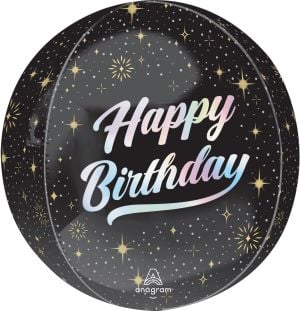 Orbz Sparkling Birthday Balloon