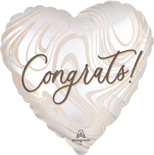 Jumbo Satin Marble Wedding Balloon