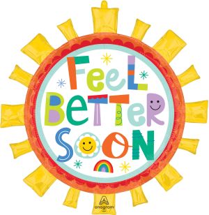 SuperShape Playful Type Feel Better Soon Balloon