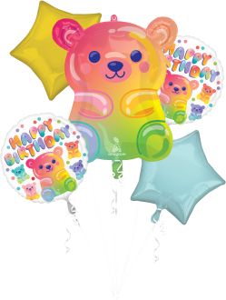Bouquet Gummy Bear Birthday Balloon