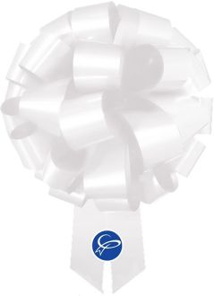 Pull Bow 24" White
