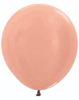 18" Metallic Rose Gold (25pcs) Sempertex Balloons