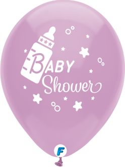 Funsational 12" Baby Shower Bottle Pastel Assortment (8pcs) Balloons