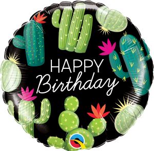 18" Birthday Cactuses Balloon