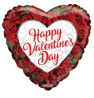 09" ValentineÂ´S Roses Balloon