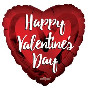 09" Happy Valentines Day Matte Heart Balloon