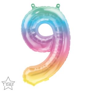 16" Jelli Ombre Number 9 Balloon