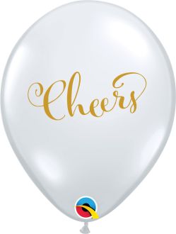 11" Simply Cheers Diamond Clear (50pcs) Balloons