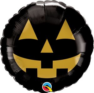 18" Jack Face Black and Gold (non-packaged) Balloon