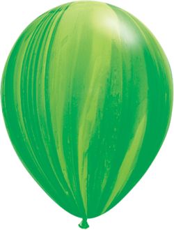 SuperAgate Rainbow 11" Green (25pcs) Balloons