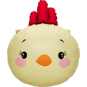 22" Cute Chick Face Balloon