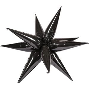 Magic Starburst 60" Black Balloon