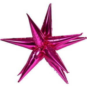 Magic Starburst 40" Fuchsia Balloon