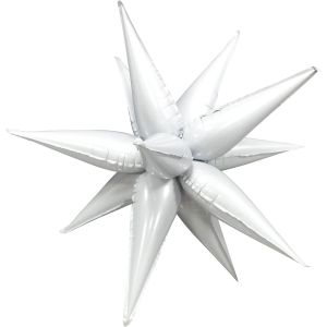 Magic Starburst 40" White Balloon