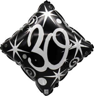 18" 30 Elegant Sparkles and Swirls Balloon Airise