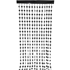 6.5ft x 3.25ft Star Curtain - Black