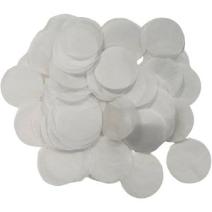 Confetti 20 g - 2.5cm Paper White